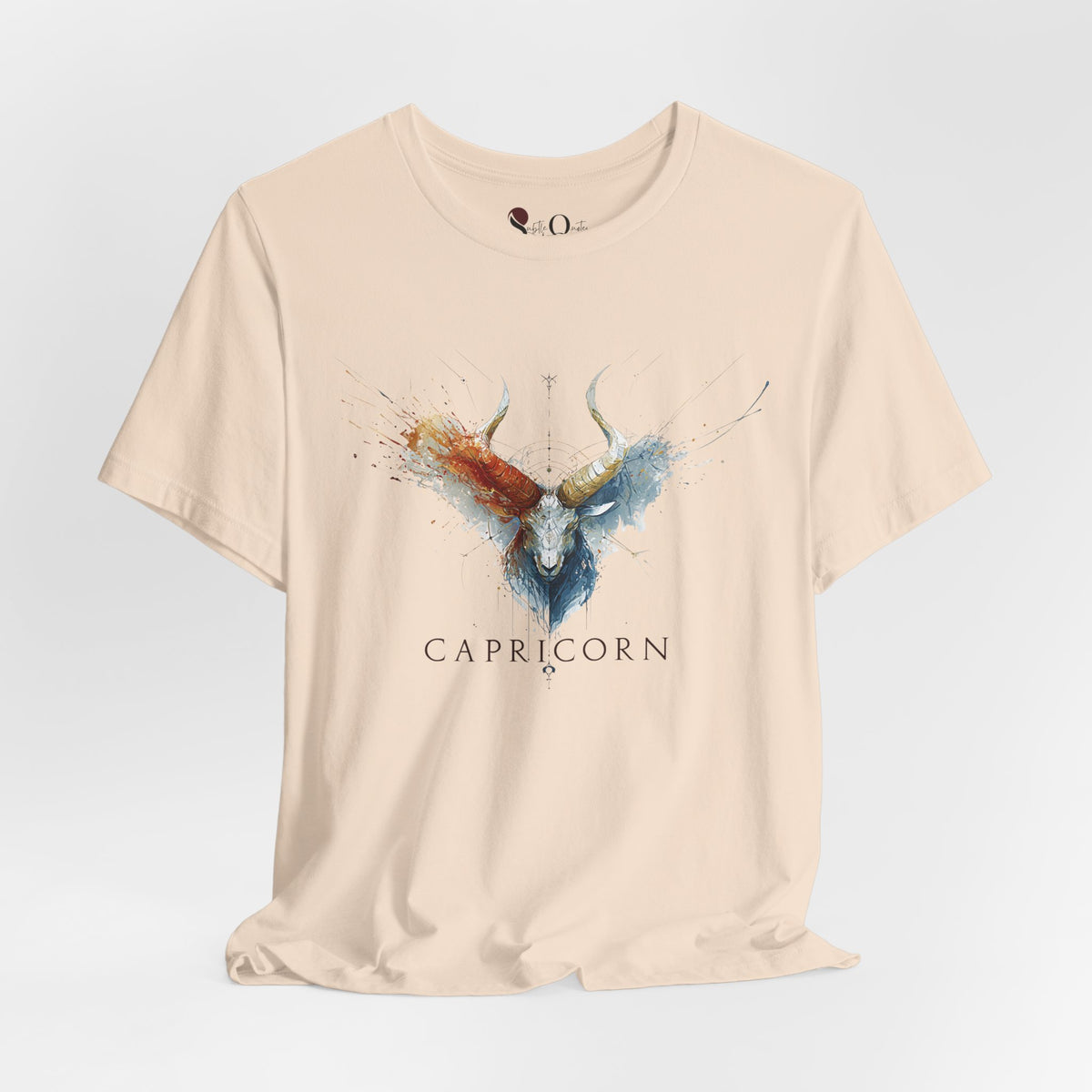 Capricorn Ibex Zodiac T-Shirt Soft Cream T-Shirt