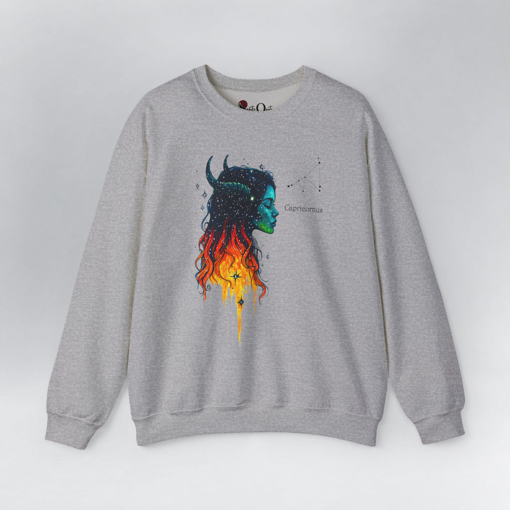 Capricorn Zodiac Sweatshirt Sport Grey Sweatshirt