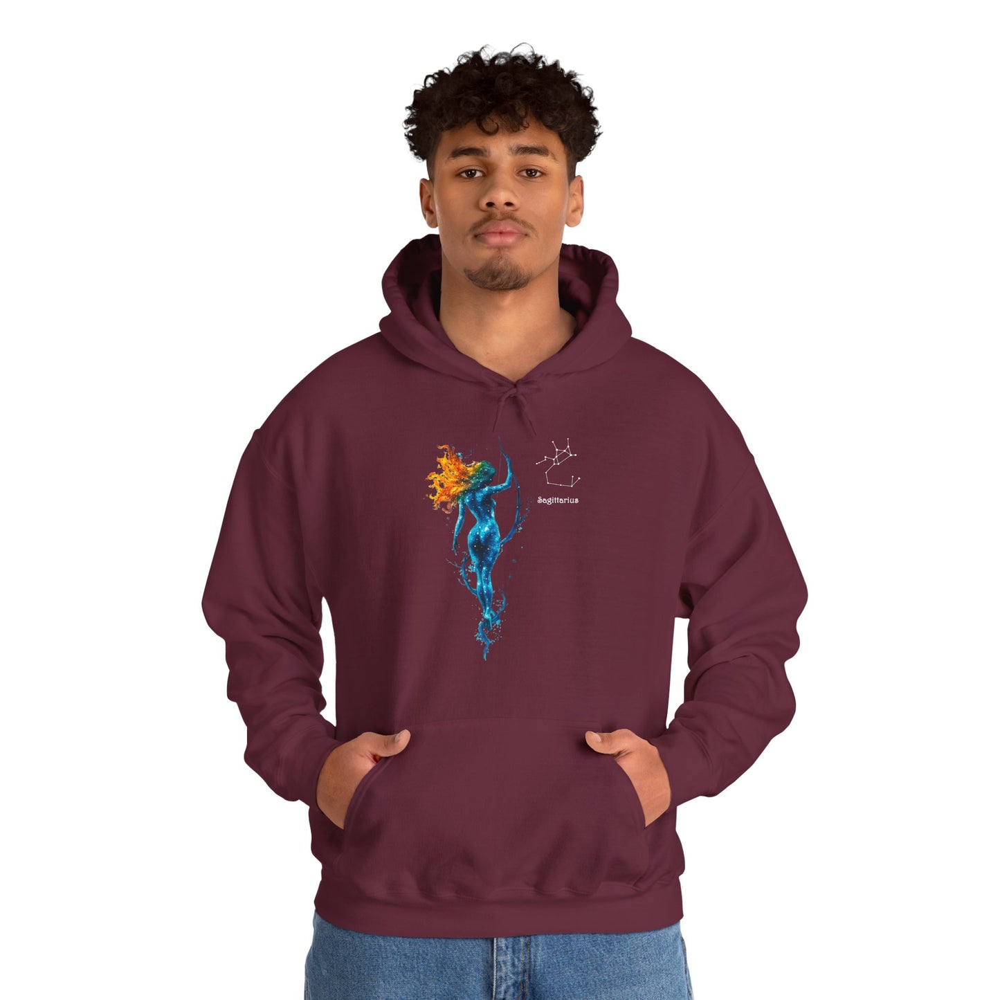 Sagittarius Heavy Blend™ Hoodie  | Zodiac Line