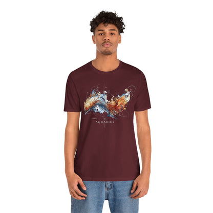 Aquarius Dolphin Dark | Zodiac Line