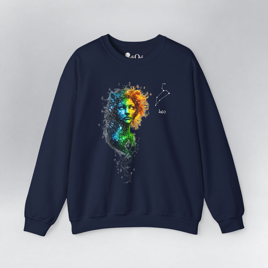 Leo Zodiac Sweatshirt Navy Sweatshirt