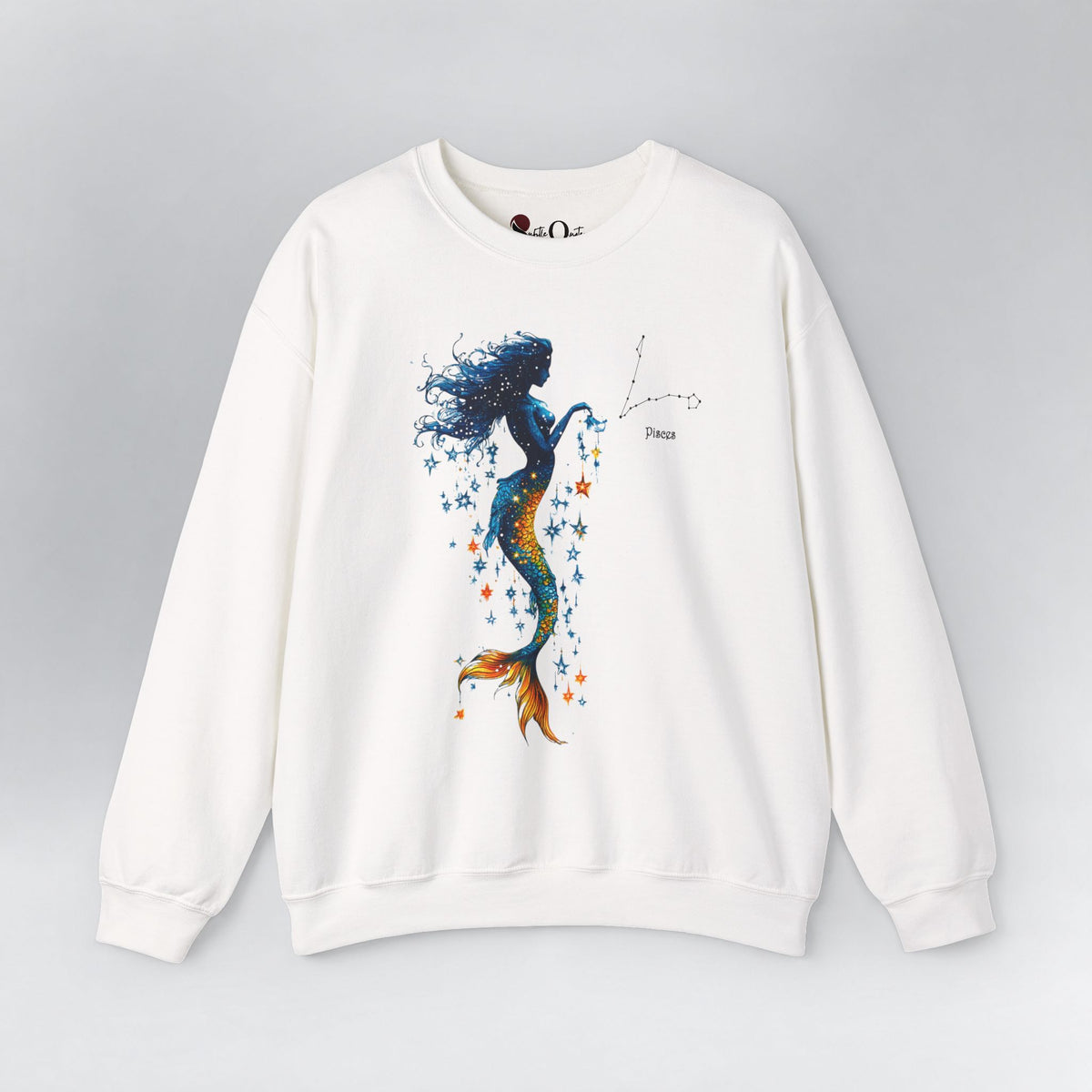 Pisces Zodiac Sweatshirt White Sweatshirt
