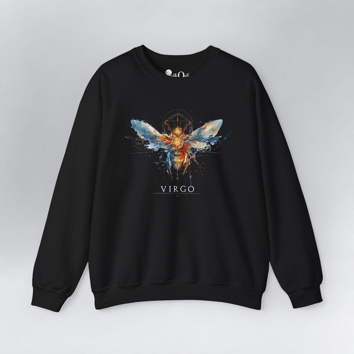 Virgo Honeybee Zodiac Sweatshirt Black Sweatshirt