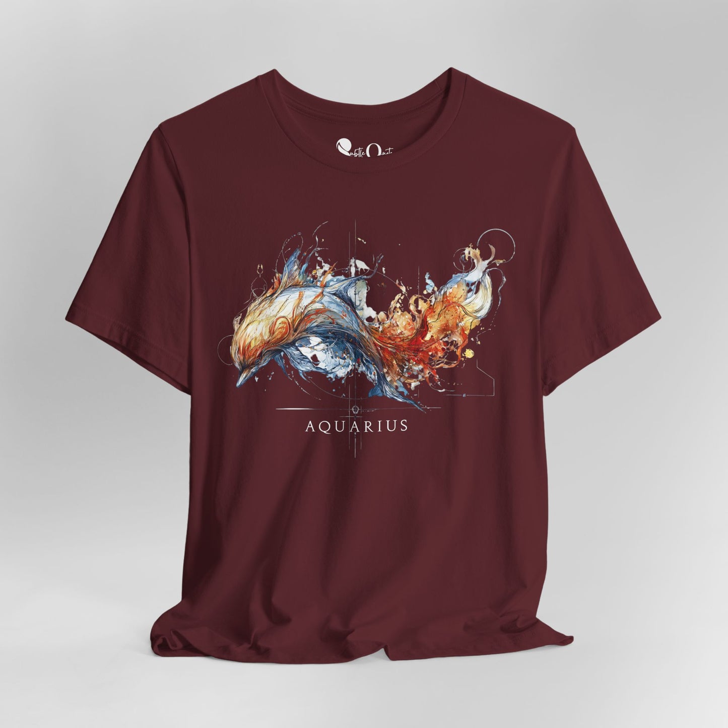 Aquarius Dolphin Dark | Zodiac Line