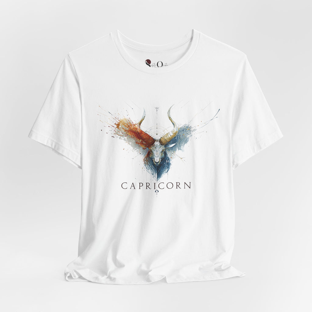 Capricorn Ibex Zodiac T-Shirt White T-Shirt