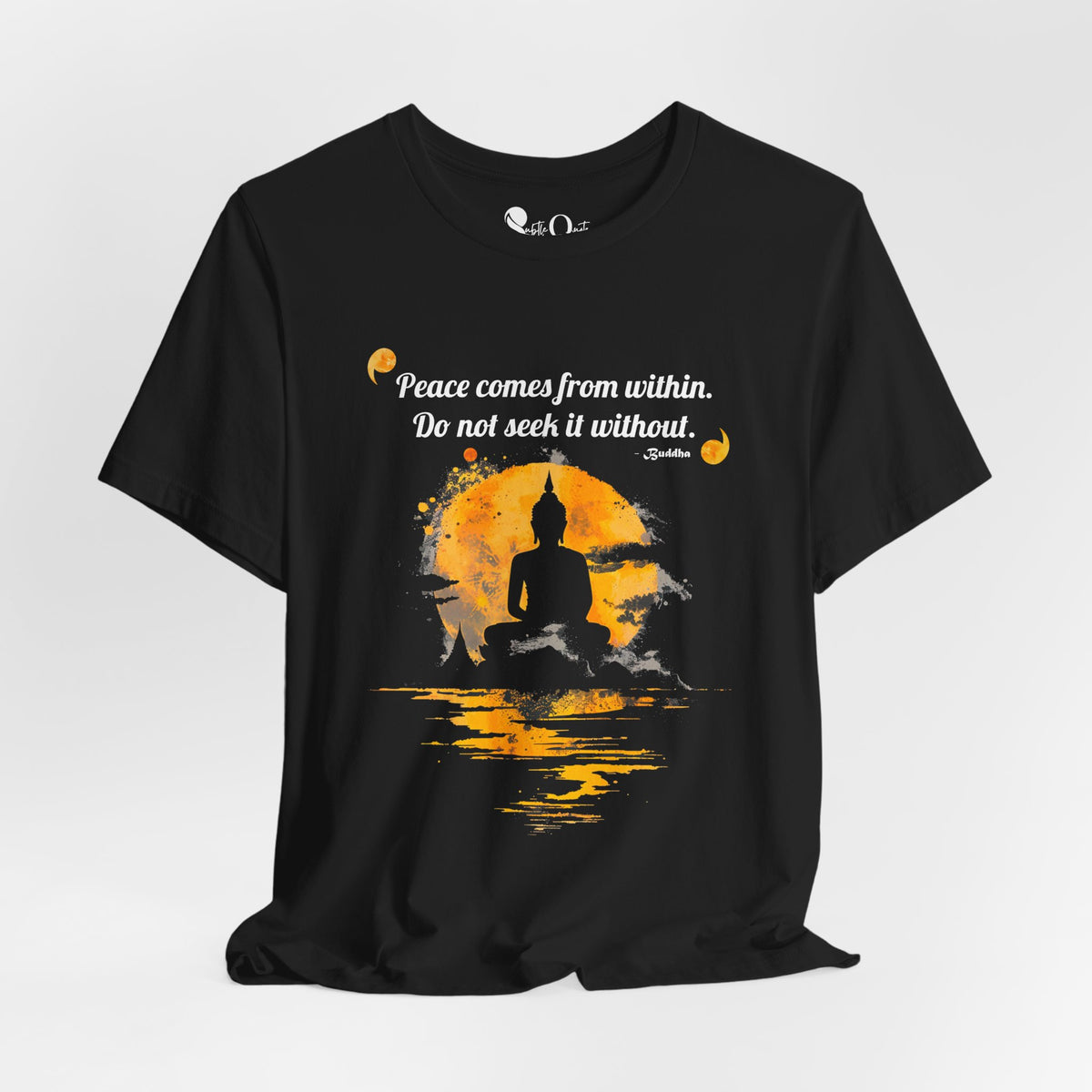 Peace From Within | Buddha Black T-Shirt