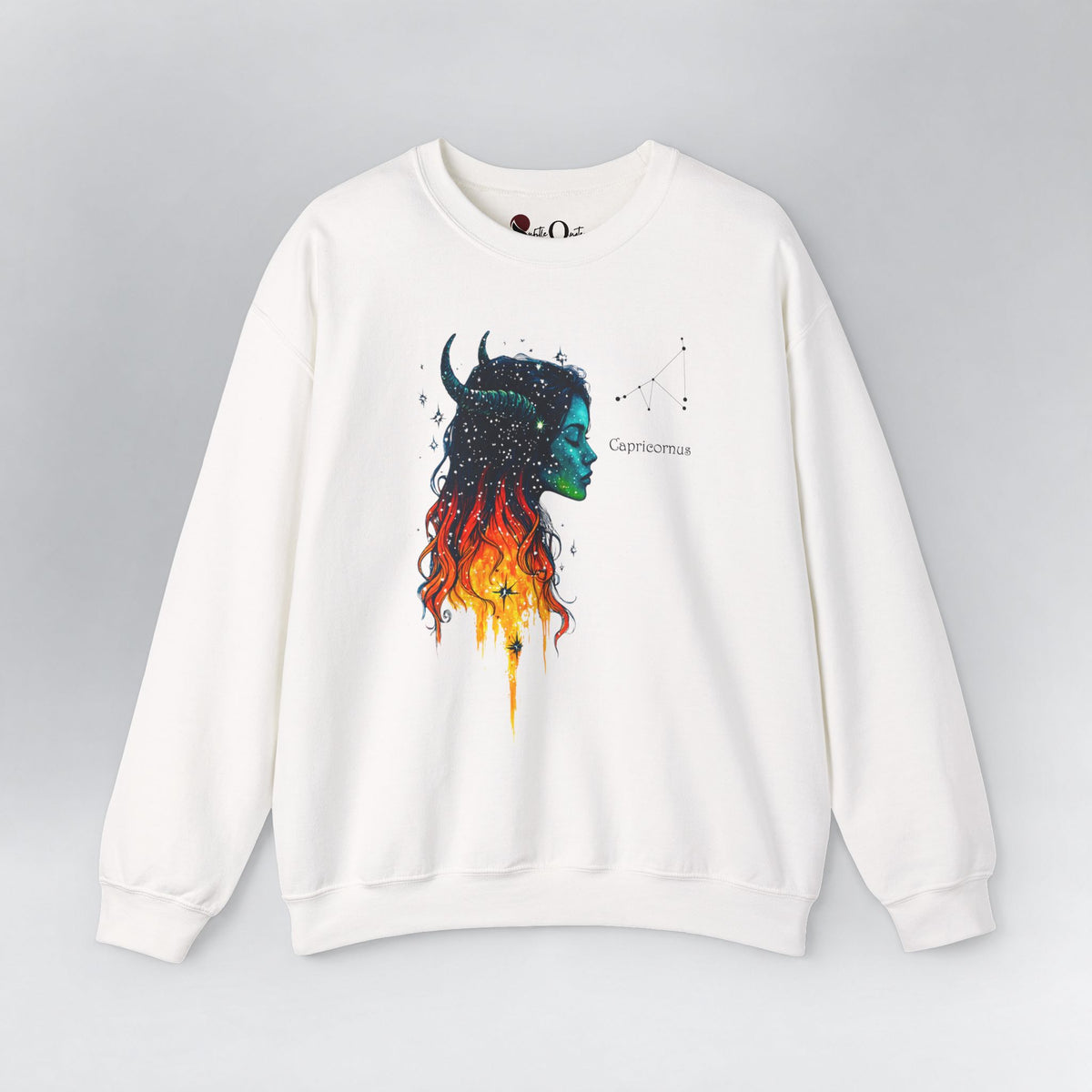 Capricorn Zodiac Sweatshirt White Sweatshirt
