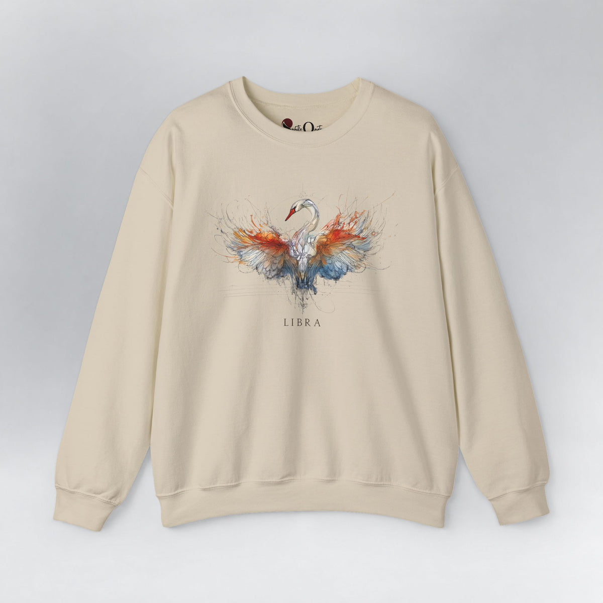 Libra Swan Zodiac Sweatshirt Sand Sweatshirt