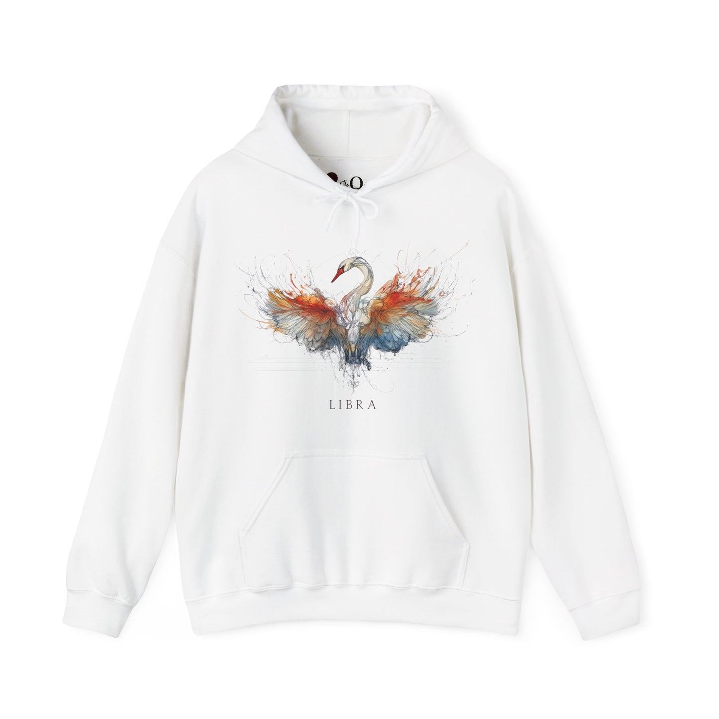 Libra Swan Heavy Blend™ Hoodie  | Zodiac Line