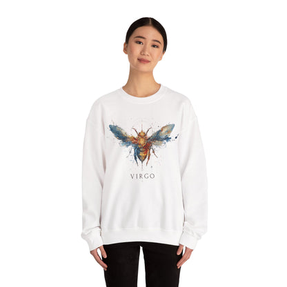 Virgo Honeybee Heavy Blend™ Crewneck Sweatshirt | Zodiac Line