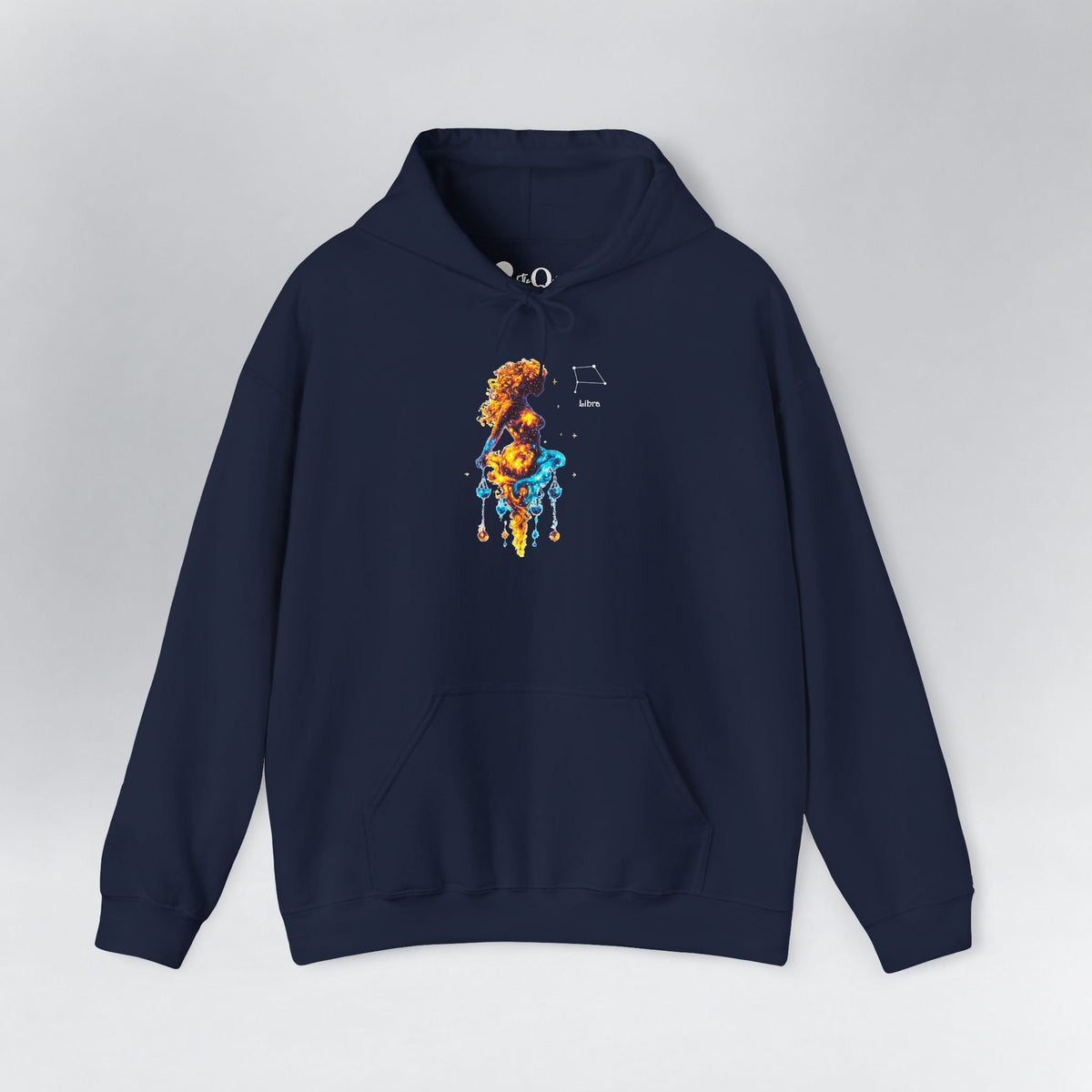 Libra Zodiac Hoodie Navy Hoodie