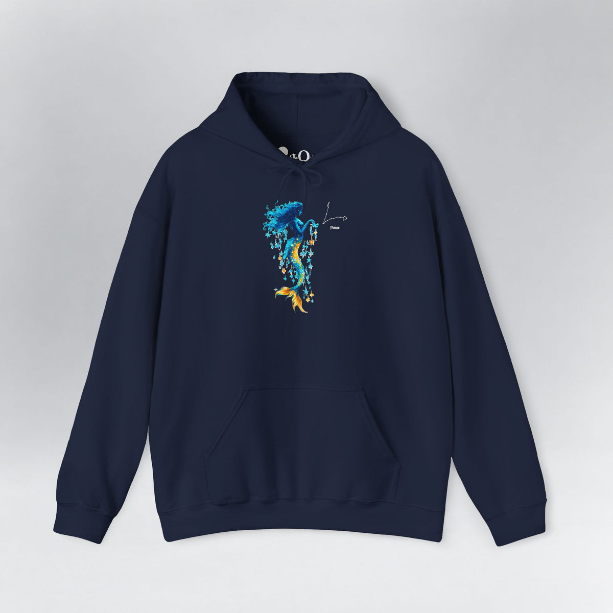 Pisces Zodiac Hoodie Navy Hoodie