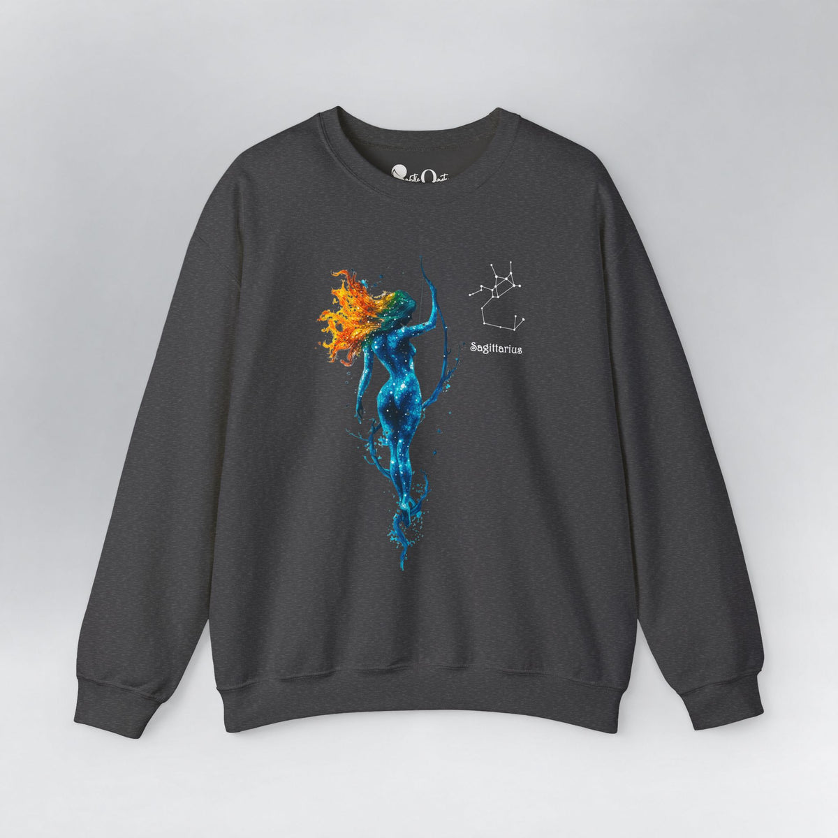 Sagittarius Zodiac Sweatshirt Dark Heather Sweatshirt