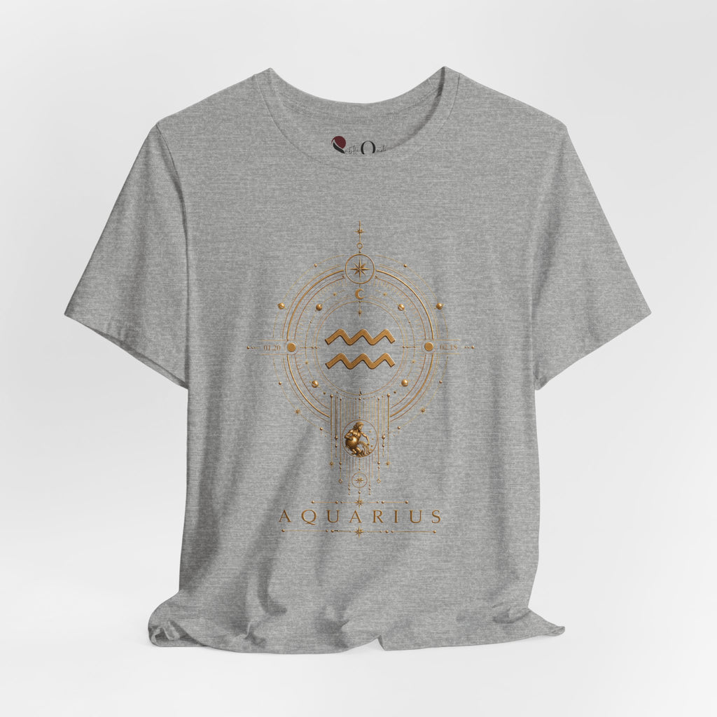 Aquarius Medallion Zodiac T-shirt