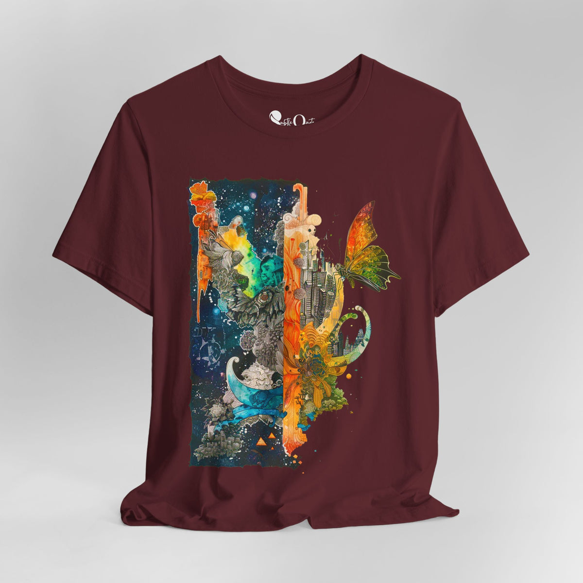 Between Worlds Maroon T-Shirt