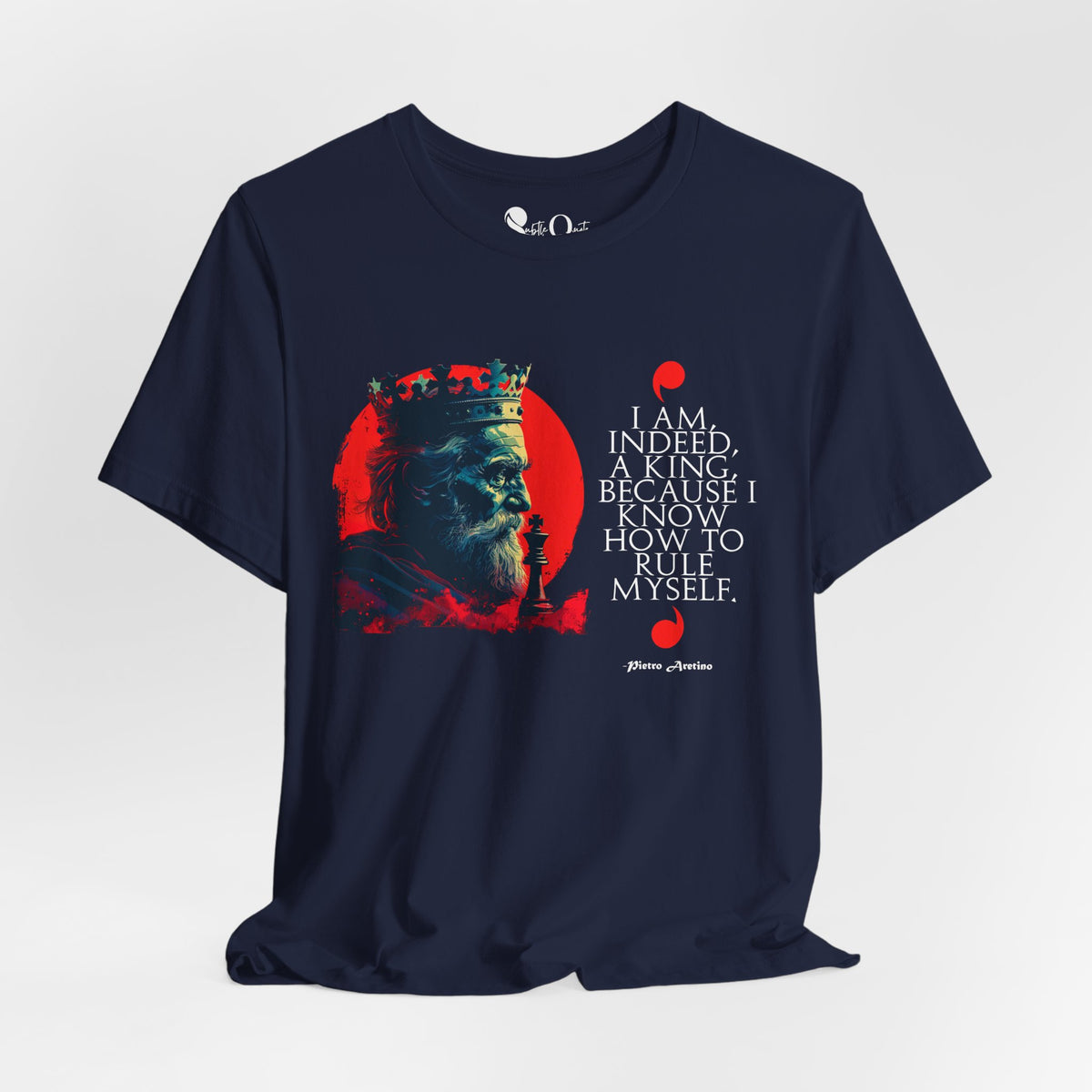 Rule Thyself | Pietro Aretino Navy T-Shirt
