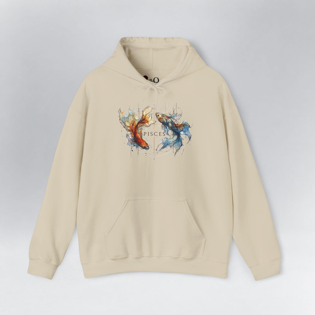 Pisces Koi Fish Zodiac Hoodie Sand Hoodie