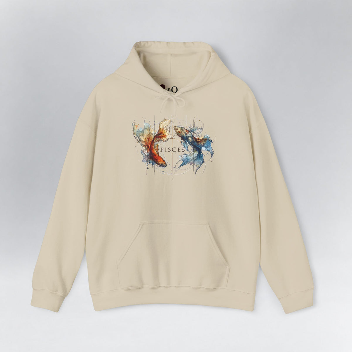 Pisces Koi Fish Zodiac Hoodie Sand Hoodie