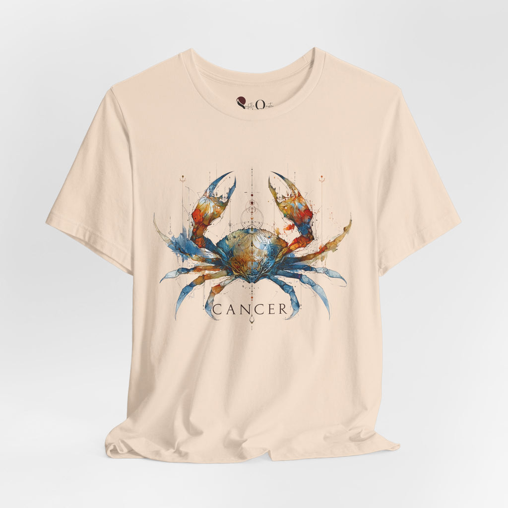 Cancer Crab Zodiac T-Shirt Soft Cream T-Shirt