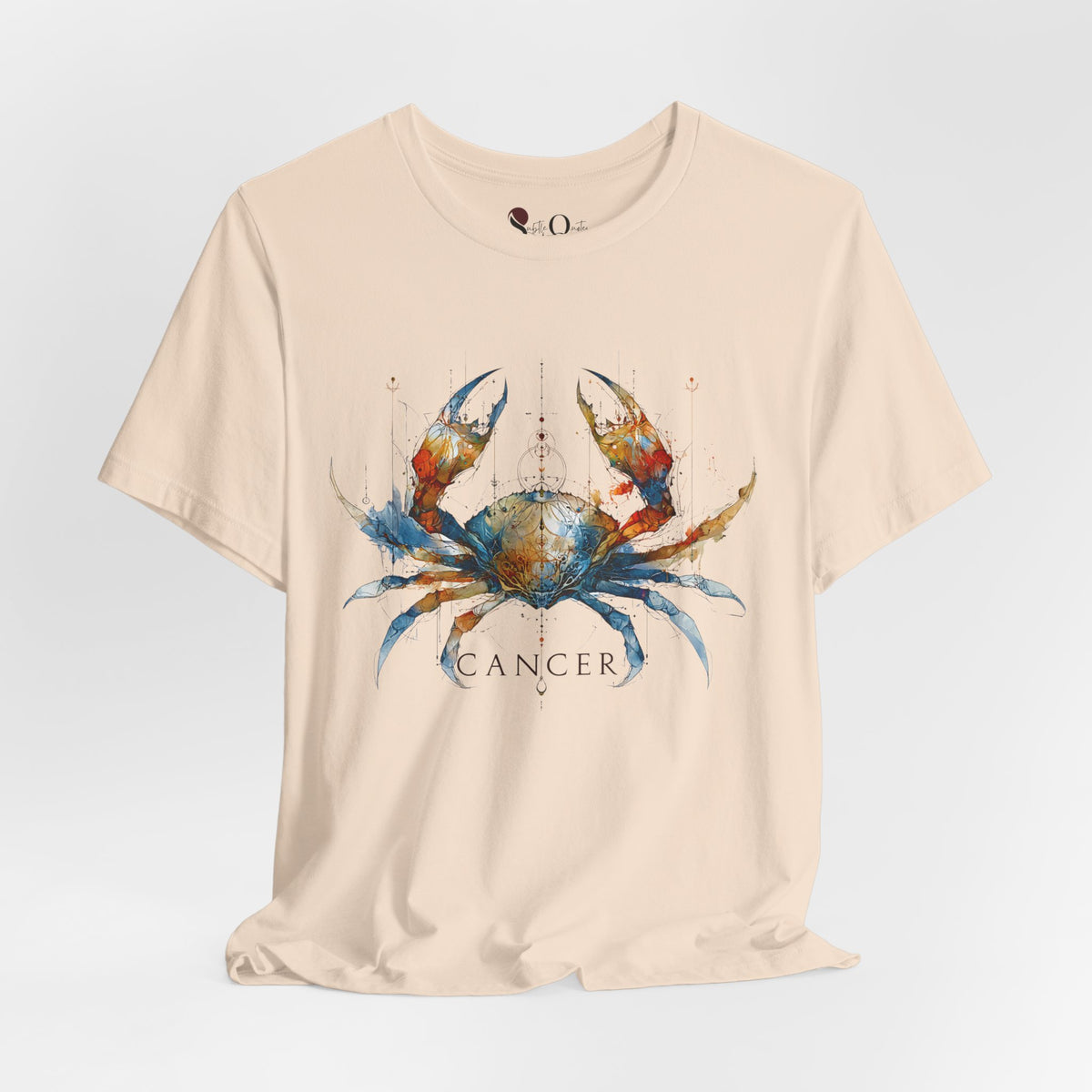 Cancer Crab Zodiac T-Shirt Soft Cream T-Shirt
