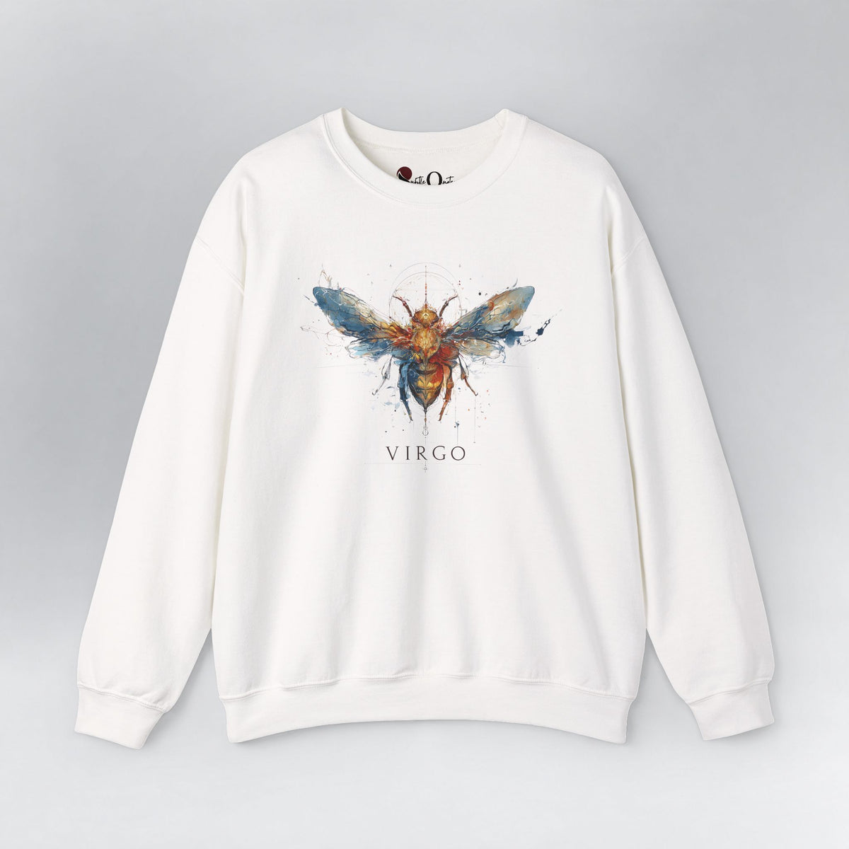 Virgo Honeybee Zodiac Sweatshirt White Sweatshirt