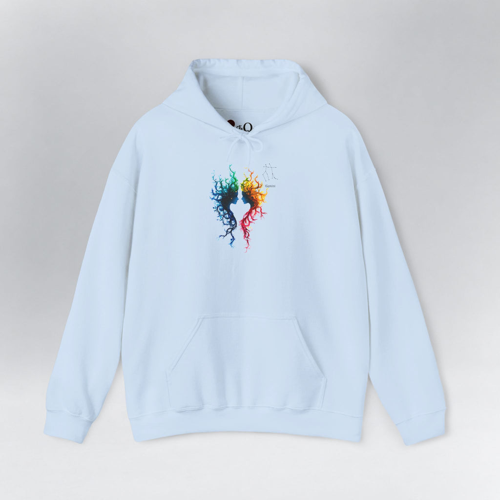 Gemini Zodiac Hoodie Light Blue Hoodie