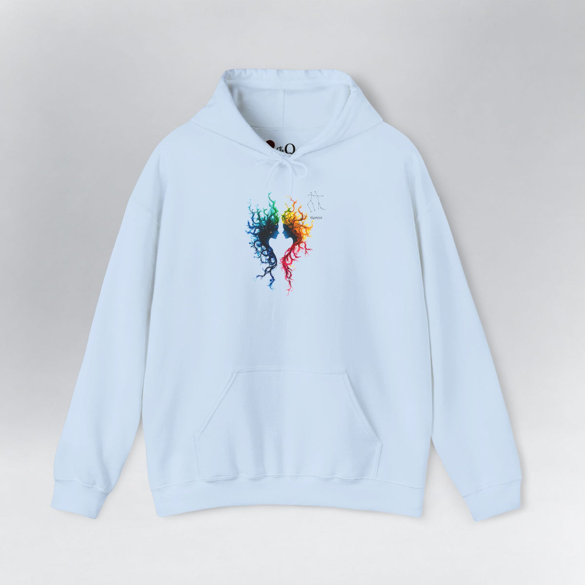 Gemini Zodiac Hoodie Light Blue Hoodie