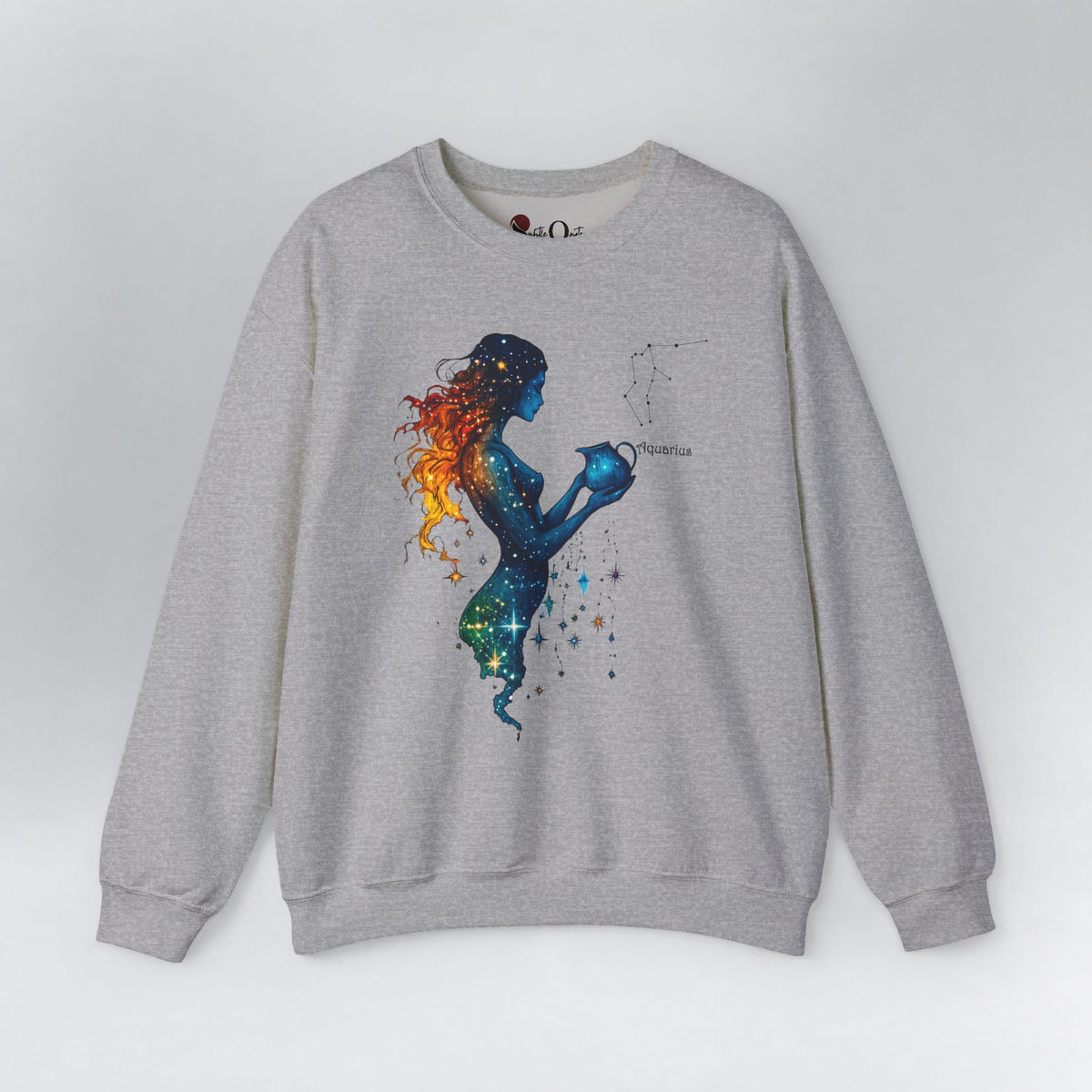 Aquarius Zodiac Sweatshirt Sport Grey Sweatshirt