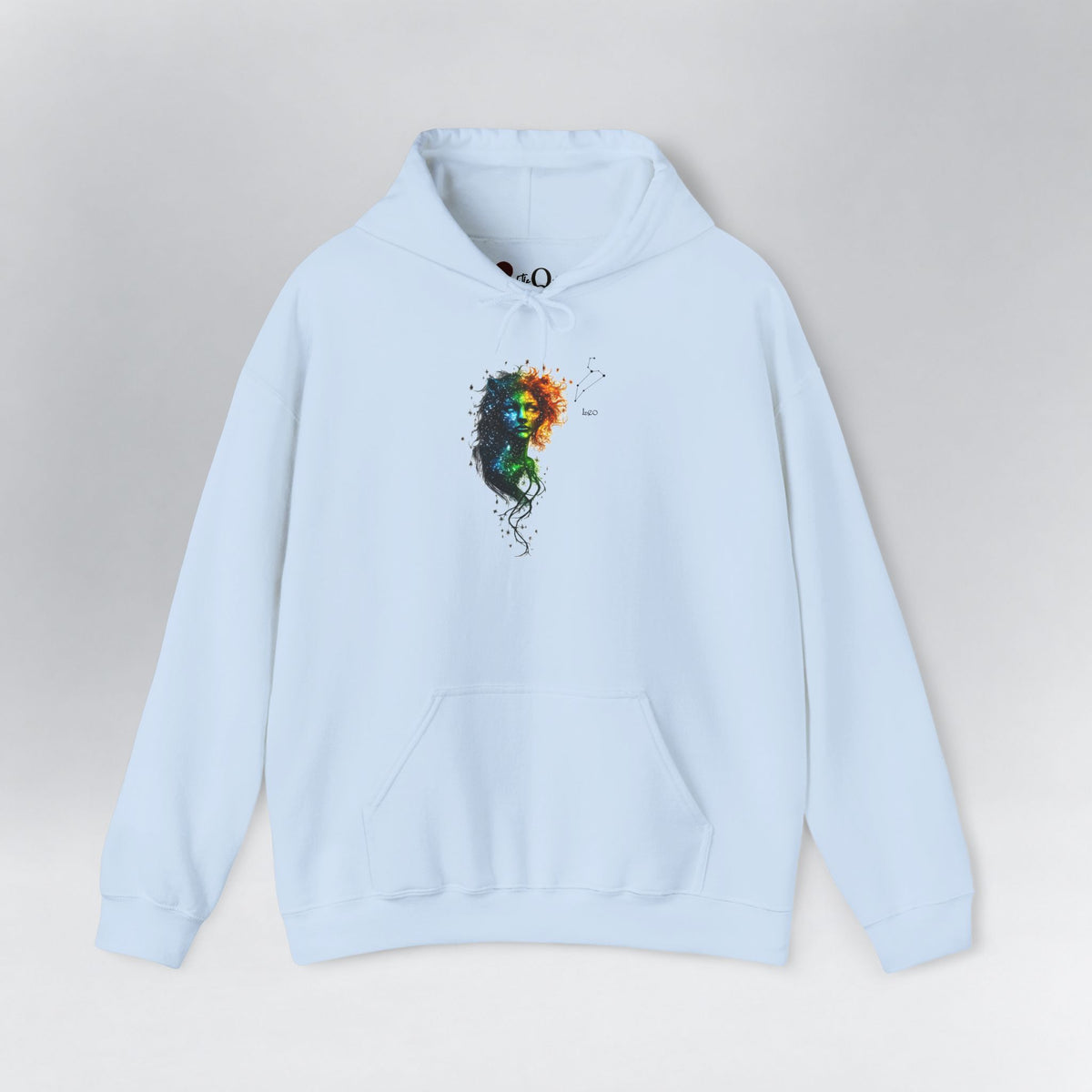 Leo I Zodiac Hoodie Light Blue Hoodie