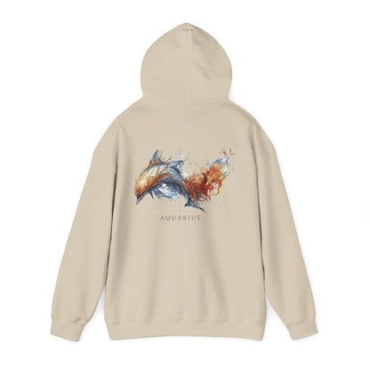 Aquarius Dolphin Zodiac Hoodie