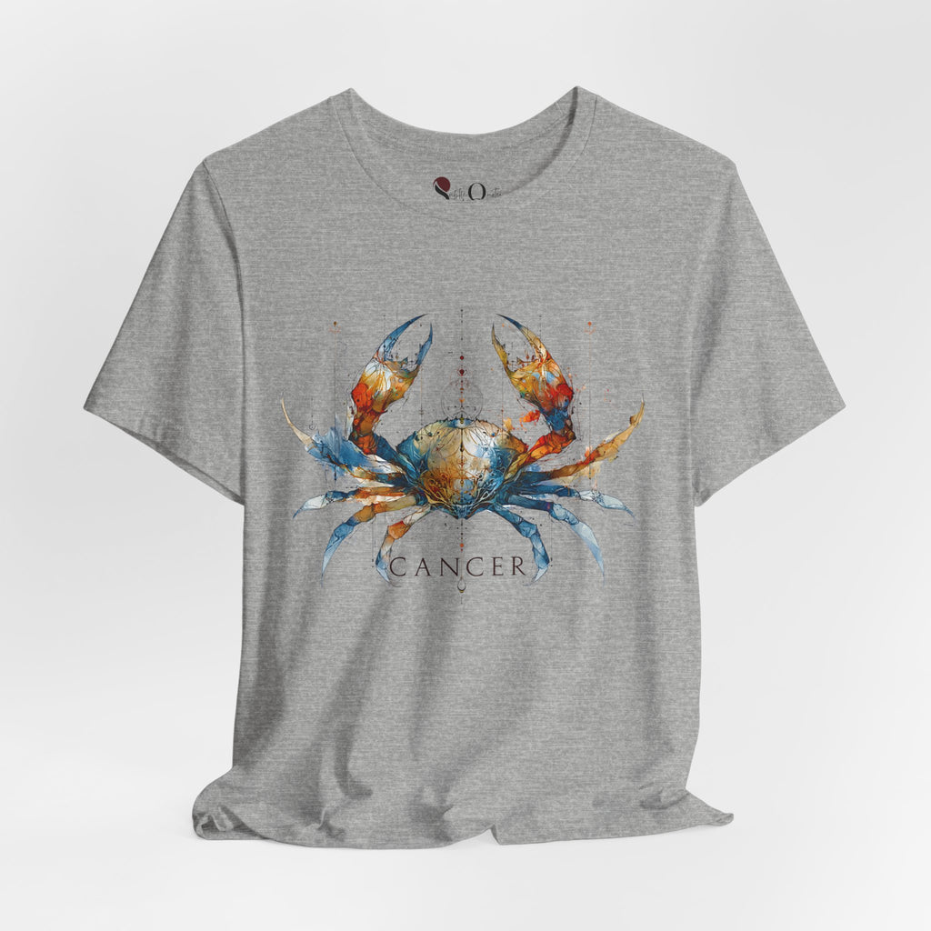 Cancer Crab Zodiac T-Shirt Athletic Heather T-Shirt