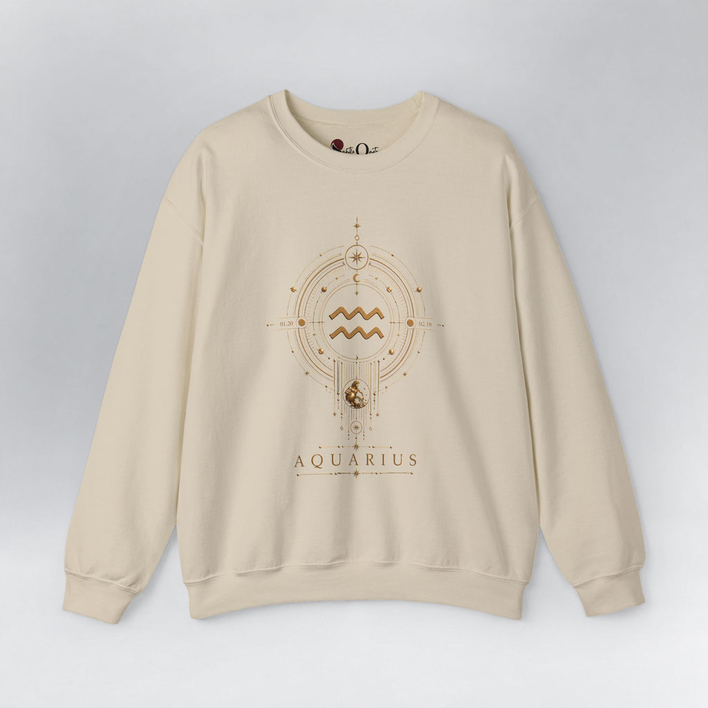 Aquarius Medallion Zodiac Sweatshirt