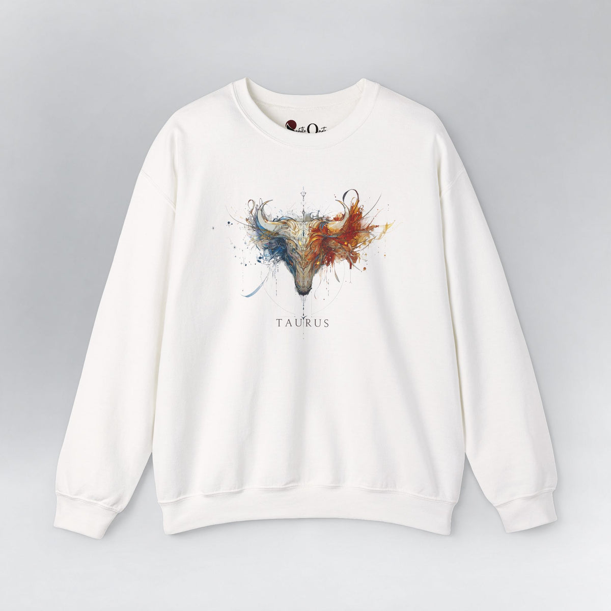Taurus Bull Zodiac Sweatshirt White Sweatshirt