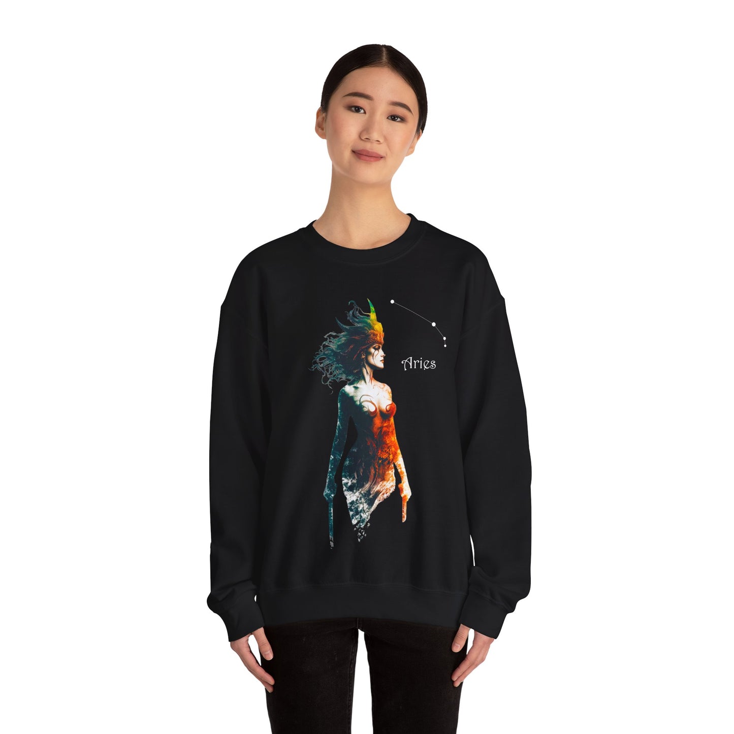 Aries Heavy Blend™ Crewneck Sweatshirt | Zodiac Line