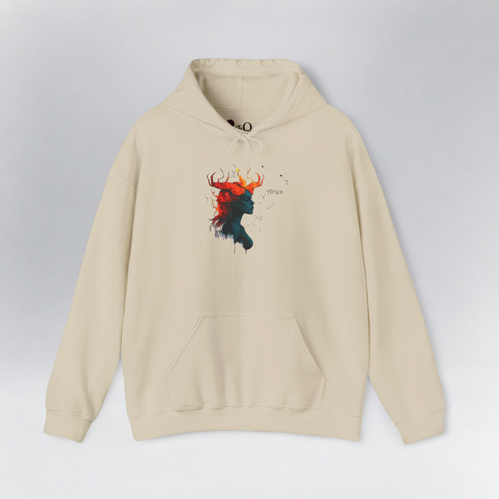 Aries I Zodiac Hoodie Sand Hoodie