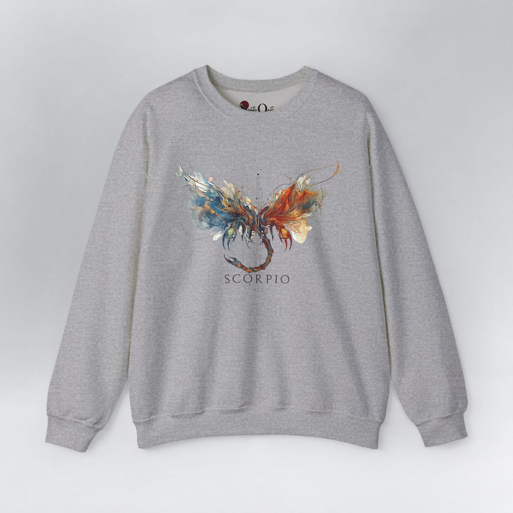 Scorpio Scorpion Zodiac Sweatshirt Sport Grey Sweatshirt