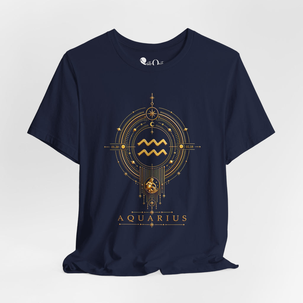 Aquarius Medallion Zodiac T-shirt