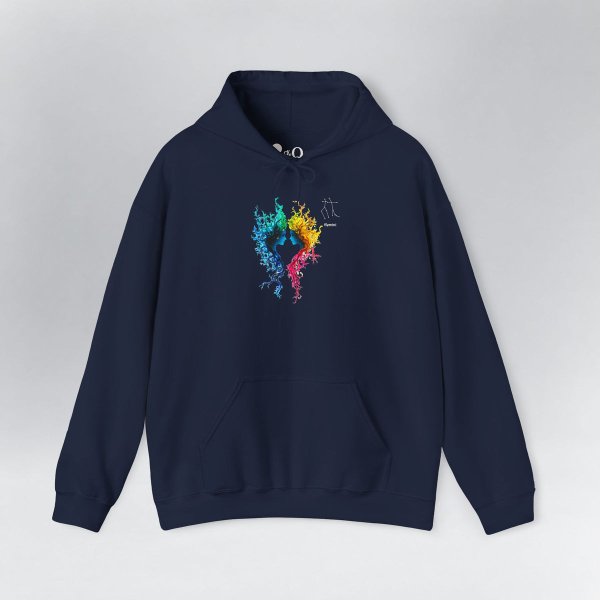 Gemini Zodiac Hoodie Navy Hoodie