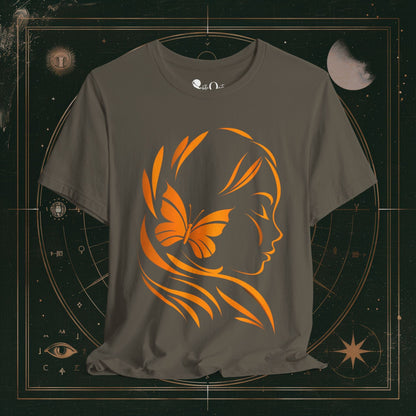 T-Shirt Army / S Butterfly Grace I Dark