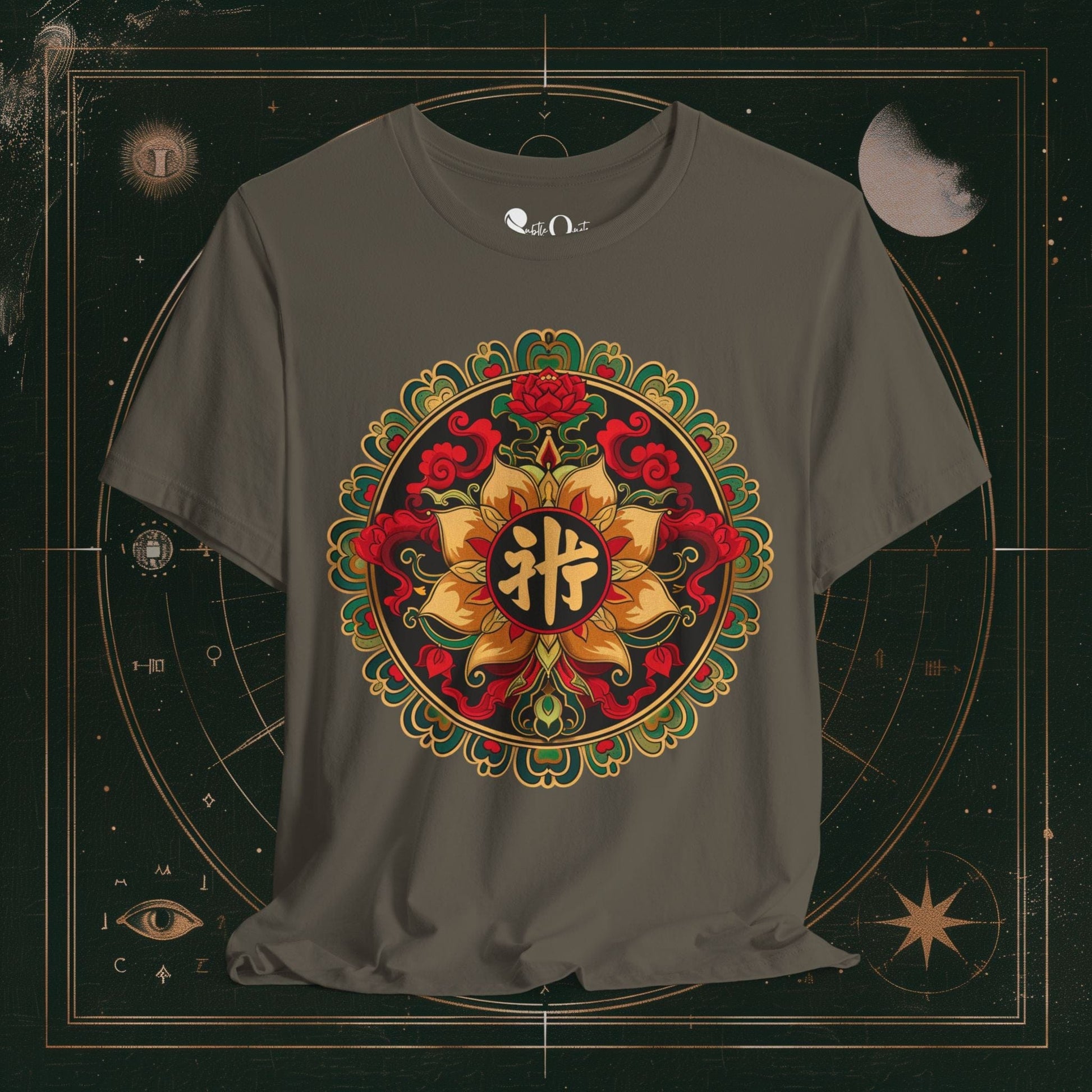 T-Shirt Army / S Mandala of Tranquillity Dark