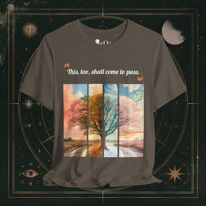 T-Shirt Army / S Unisex -  This Too Shall Pass Dark