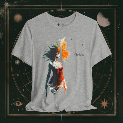 T-Shirt Athletic Heather / S Aries 1 | Zodiac Line