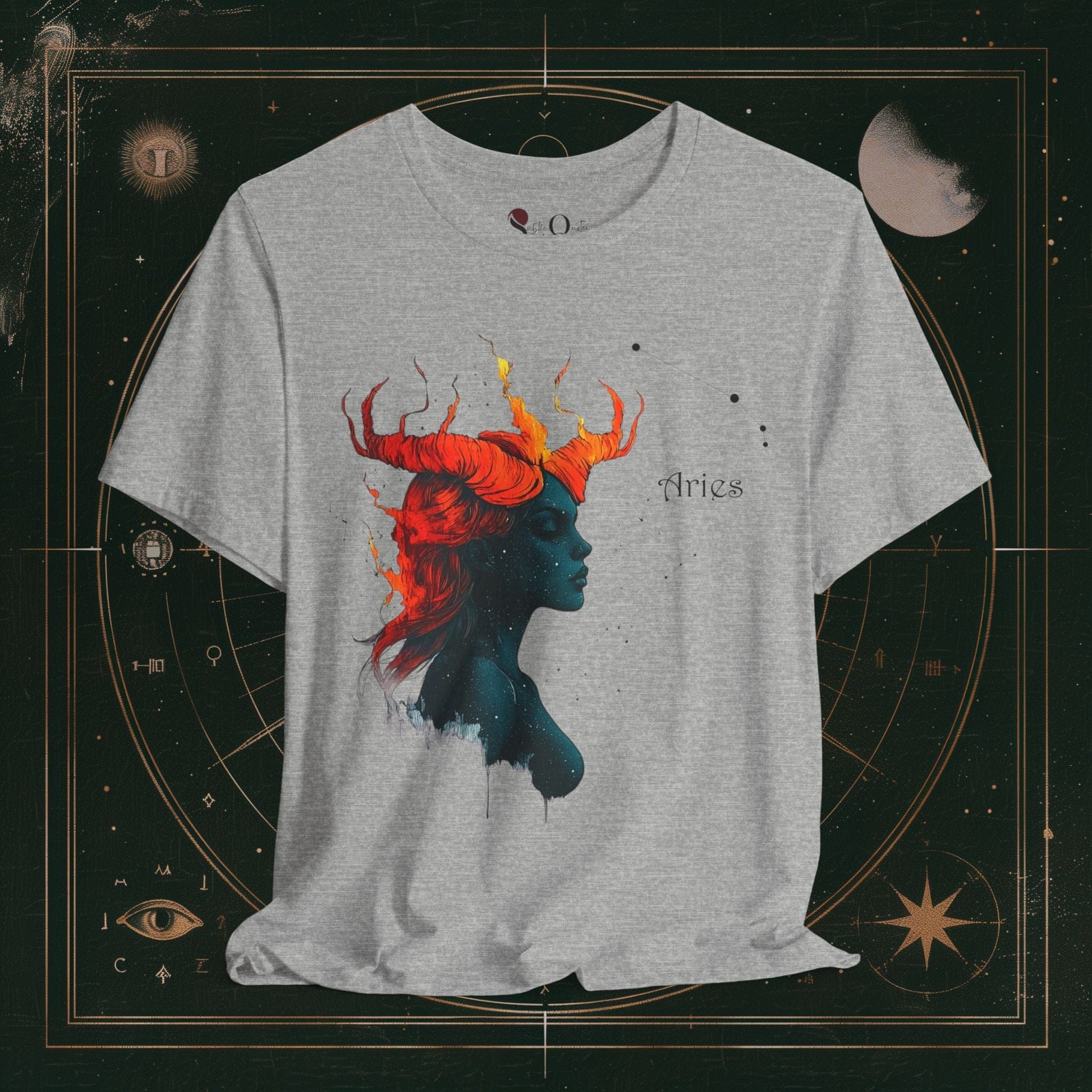 T-Shirt Athletic Heather / S Aries | Zodiac Line