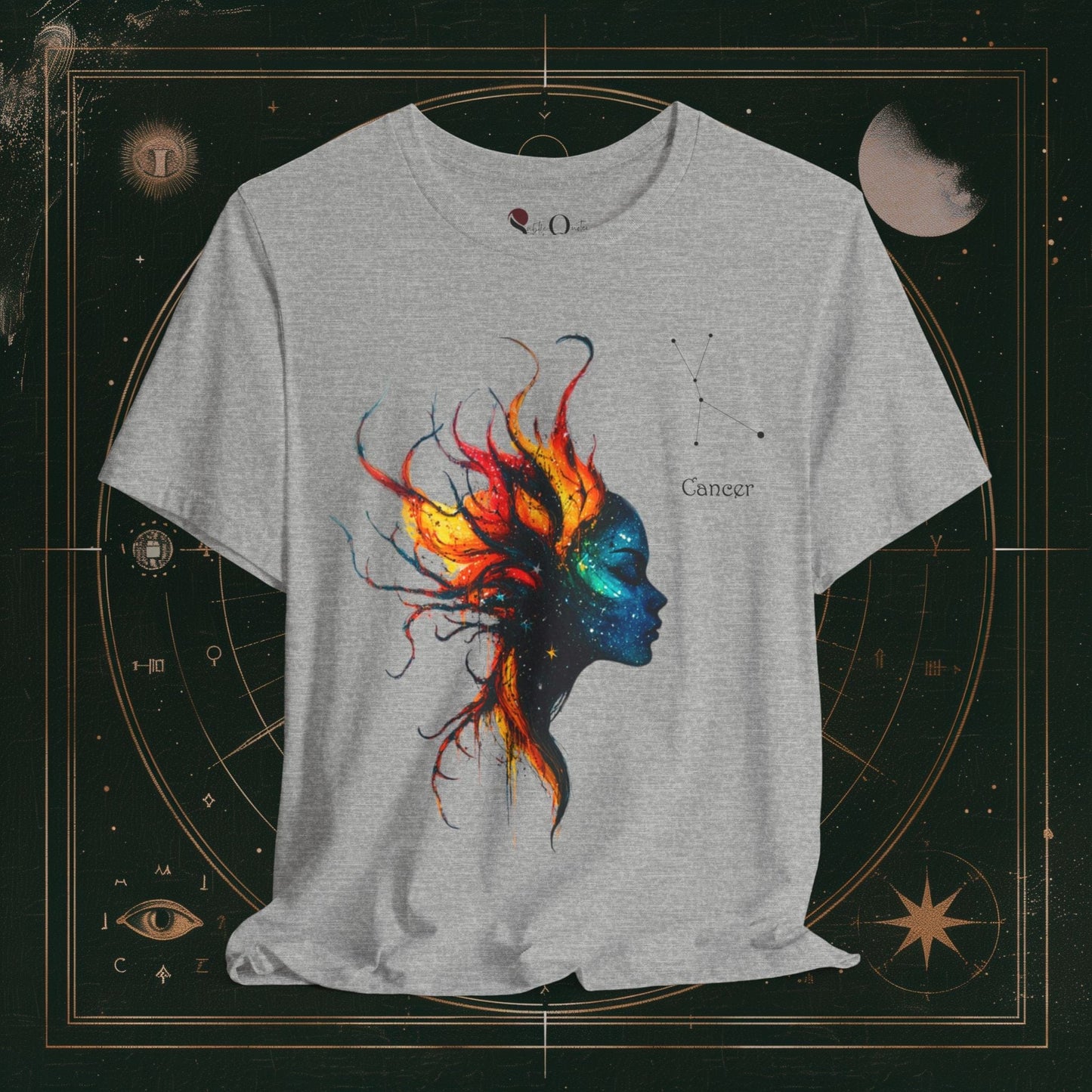 T-Shirt Athletic Heather / S Cancer | Zodiac Line