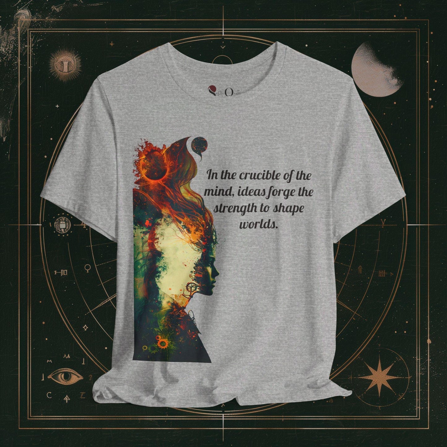 T-Shirt Athletic Heather / S Unisex -  In The Crucible of Mind