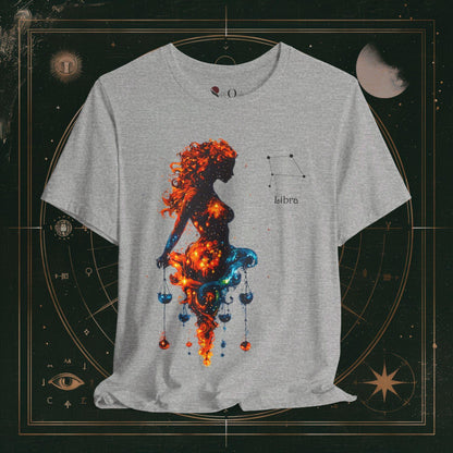 T-Shirt Athletic Heather / S Unisex -  Libra | Zodiac Line