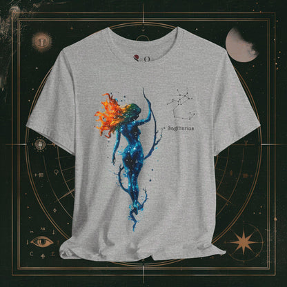 T-Shirt Athletic Heather / S Unisex -  Sagittarius | Zodiac Line