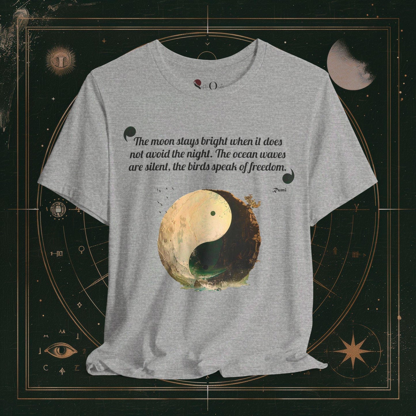 T-Shirt Athletic Heather / S Unisex -  Yin Yang Rumi