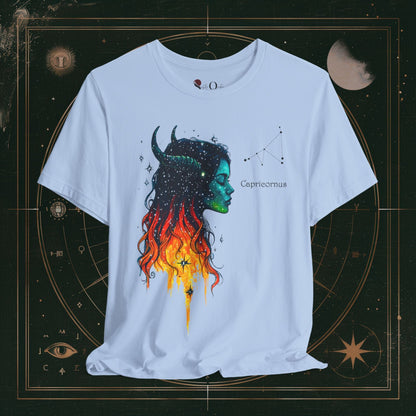 T-Shirt Baby Blue / S Capricorn 1 | Zodiac Line