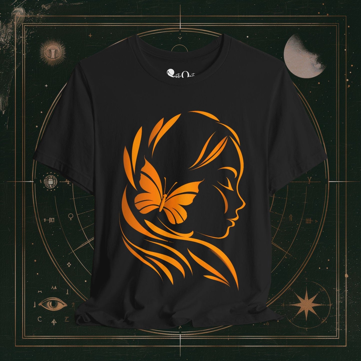 T-Shirt Black / S Butterfly Grace I Dark